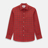 View 1 of product Dark Red Grid Check Windsor Shirt