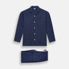 View 1 of product Navy Silk Pyjama Set