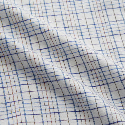 Blue Multi Check Cotton-Cashmere Modern Pyjama Set Image 1