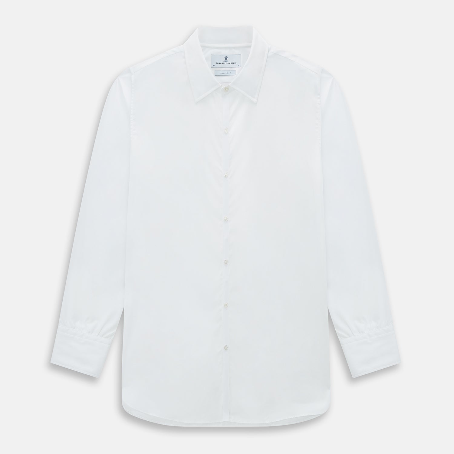 View 1 of product PLAIN WHITE WESTMINSTER SHIRT WITH TURNBULL COLLAR AND 3- BUTTON CUFFS
