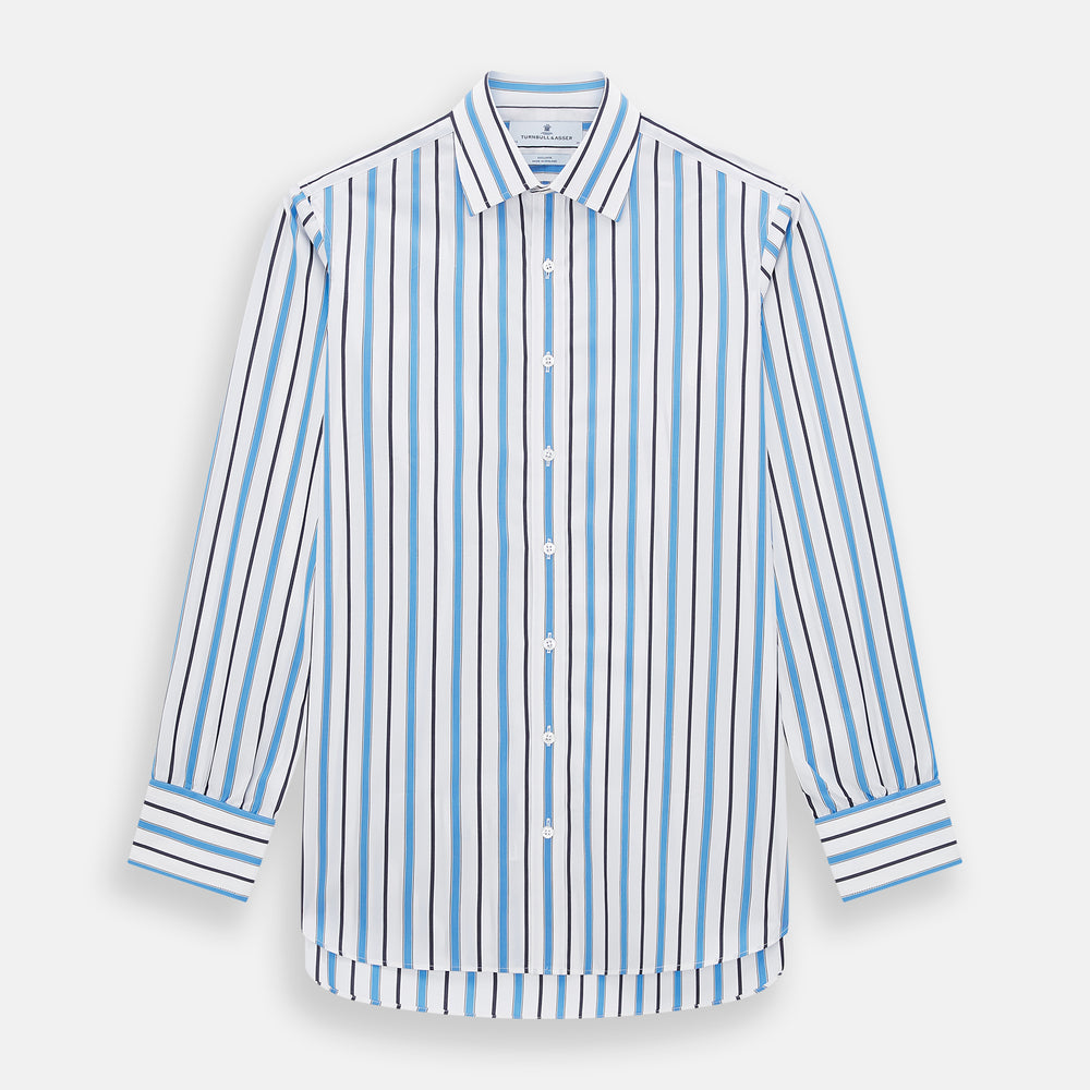 Sky Blue Multi Candy Stripe Mayfair Shirt