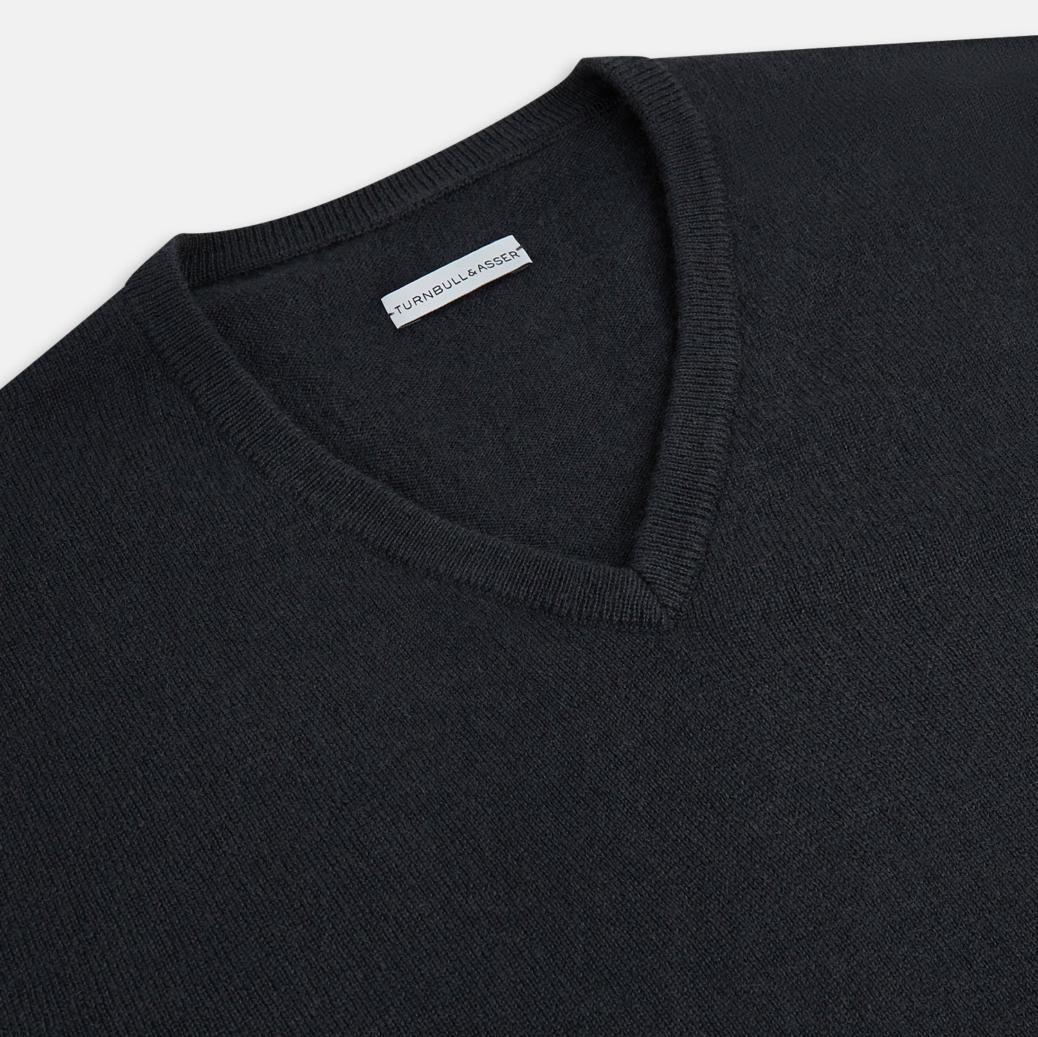 View 2 of product Dark Green Cashmere V-Neck Jumper