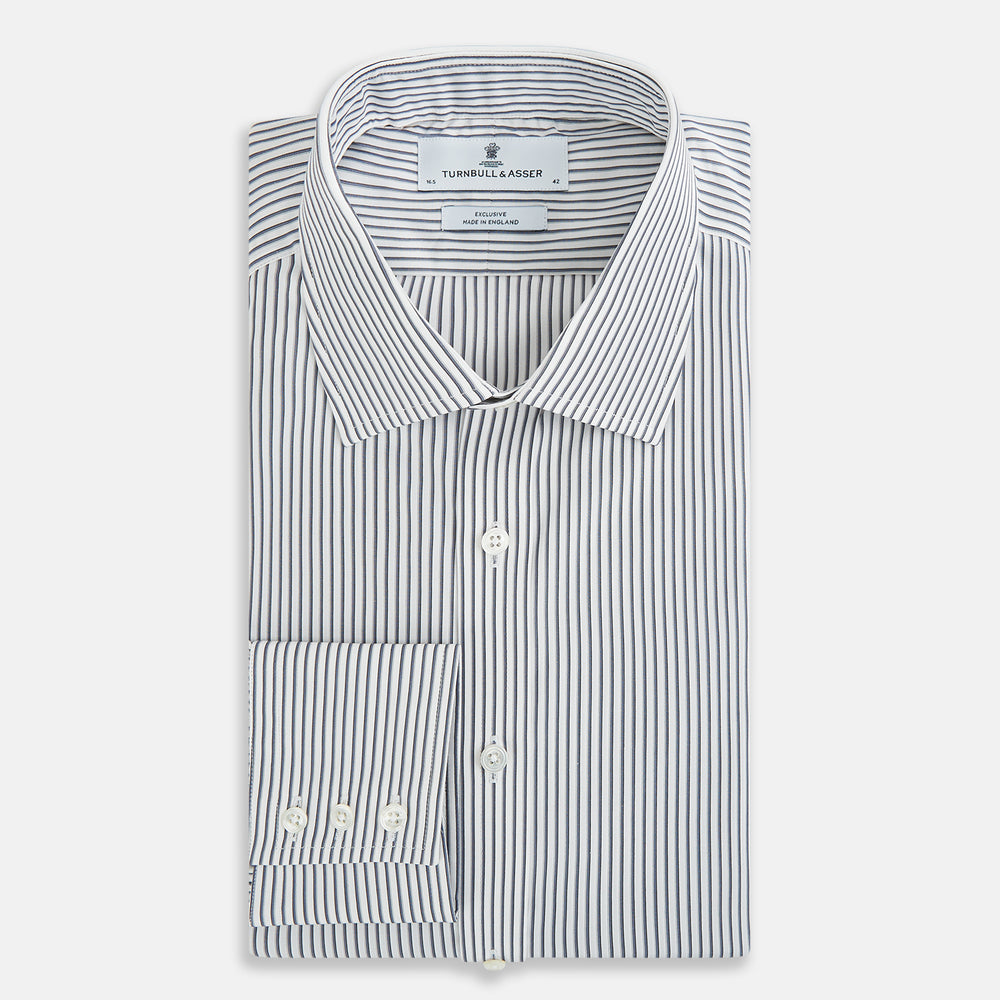 Grey Multi Stripe Mayfair Shirt