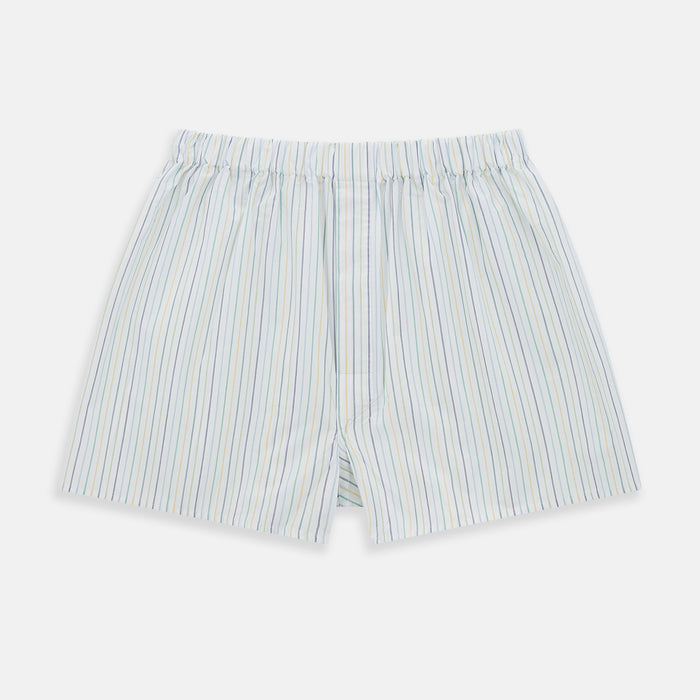 Multicoloured Stripe Godfrey Boxer Shorts