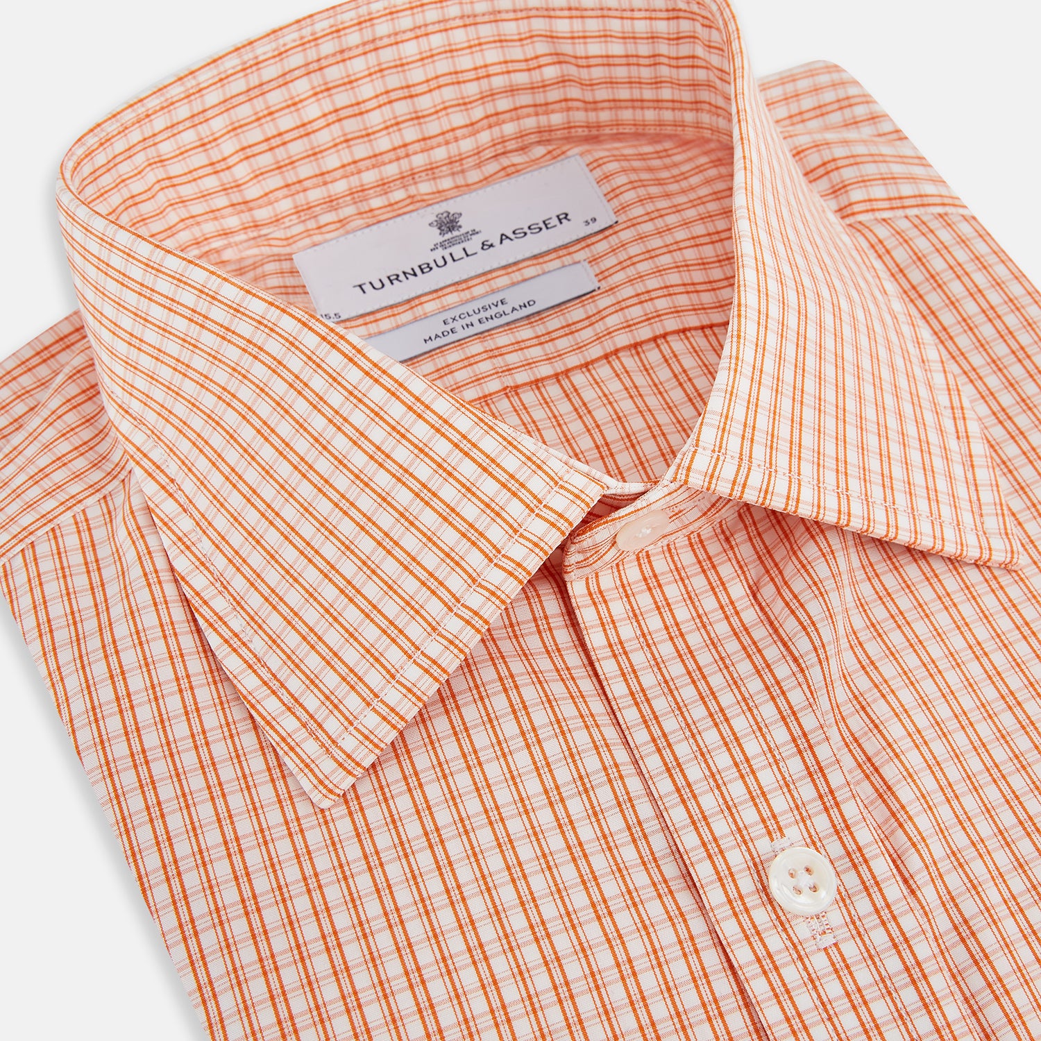 View 2 of product Orange Micro Check Mayfair Shirt