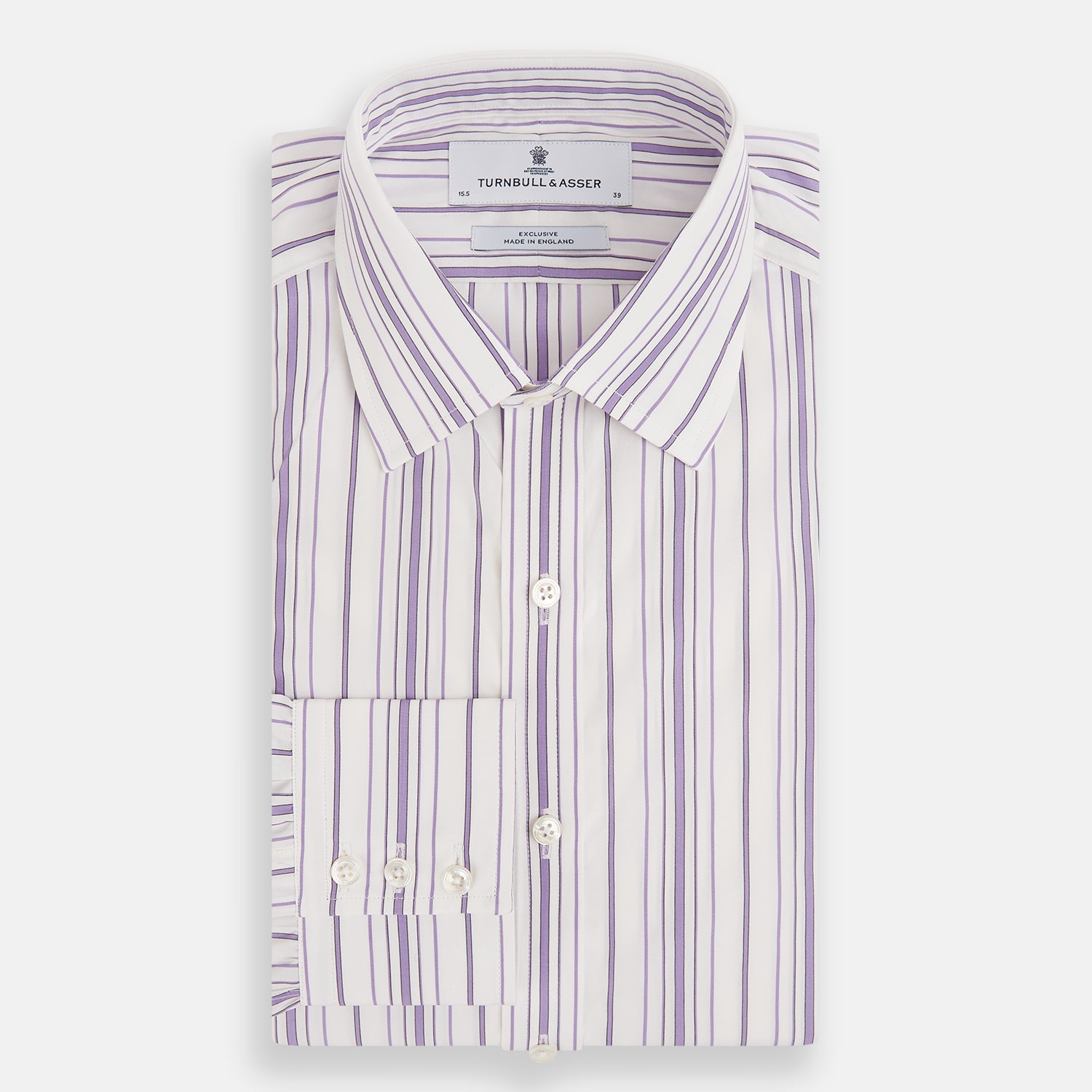 View 5 of product Purple Multi Stripe Mayfair Shirt