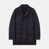 View 2 of product Navy Burrows Double Breasted Coat