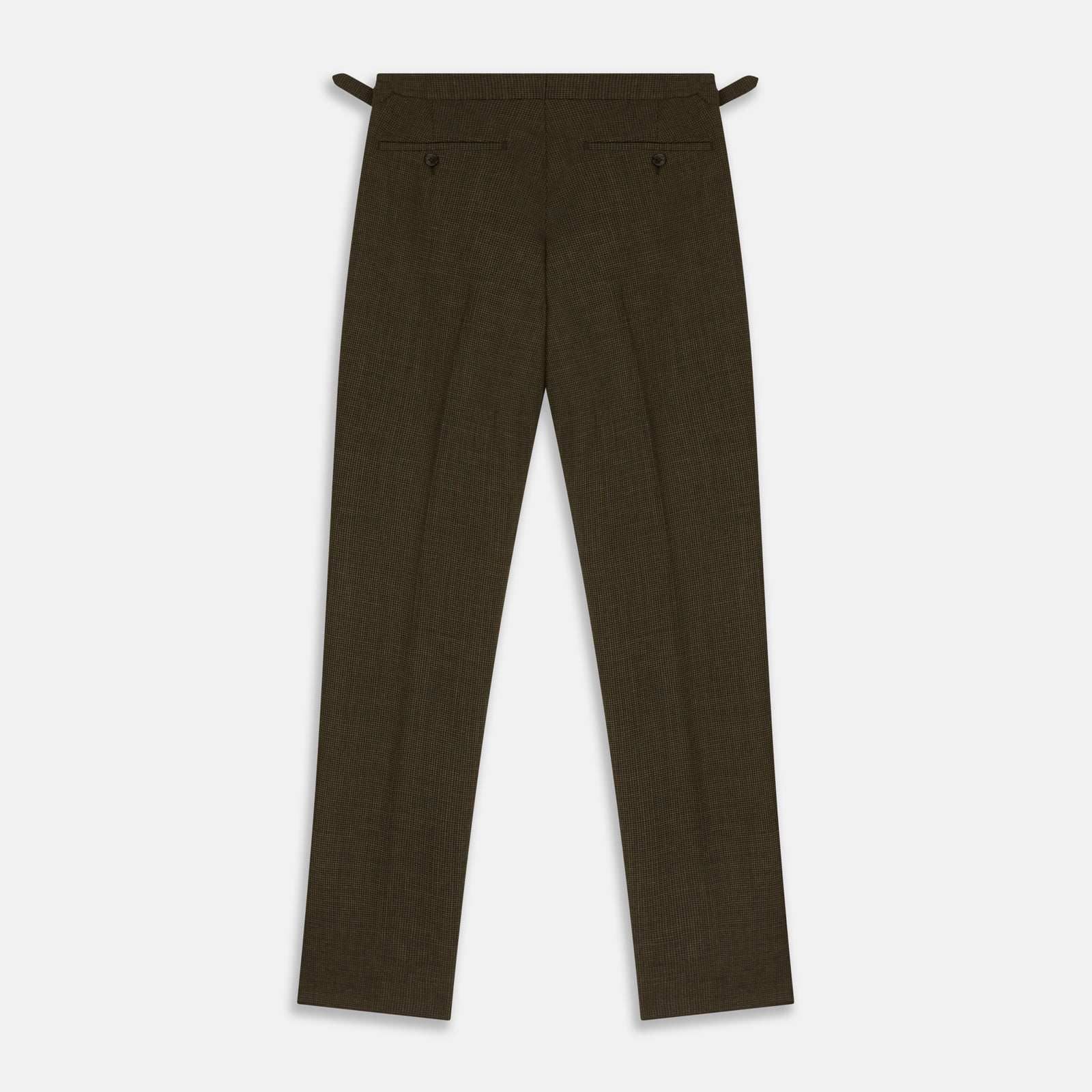 View 3 of product Brown Puppytooth Wool Jonathan Trousers