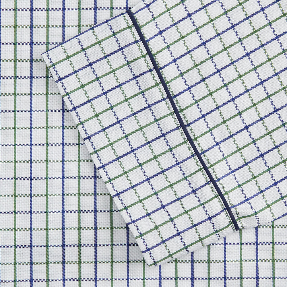 Green and Blue Check Cotton Hyde Pyjama Set