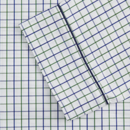 Green and Blue Check Cotton Hyde Pyjama Set Image 2