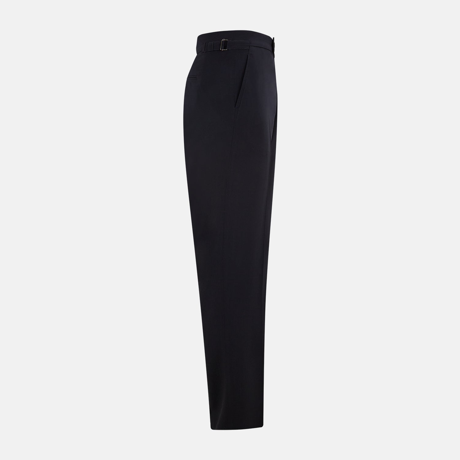 View 4 of product Midnight Blue Wool Henry Trousers