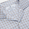 Pale Blue Multi Check Cashmerello Holiday Fit Winnington Shirt