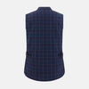 View 3 of product Navy and Purple Plaid Check Padded Gilet