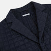 View 2 of product Fulham Navy Single-Breasted Quilted Blazer