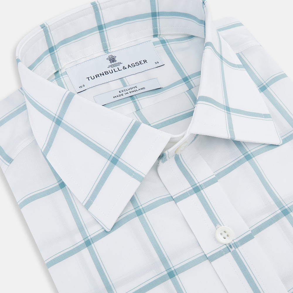 Sage Grid Check Mayfair Shirt