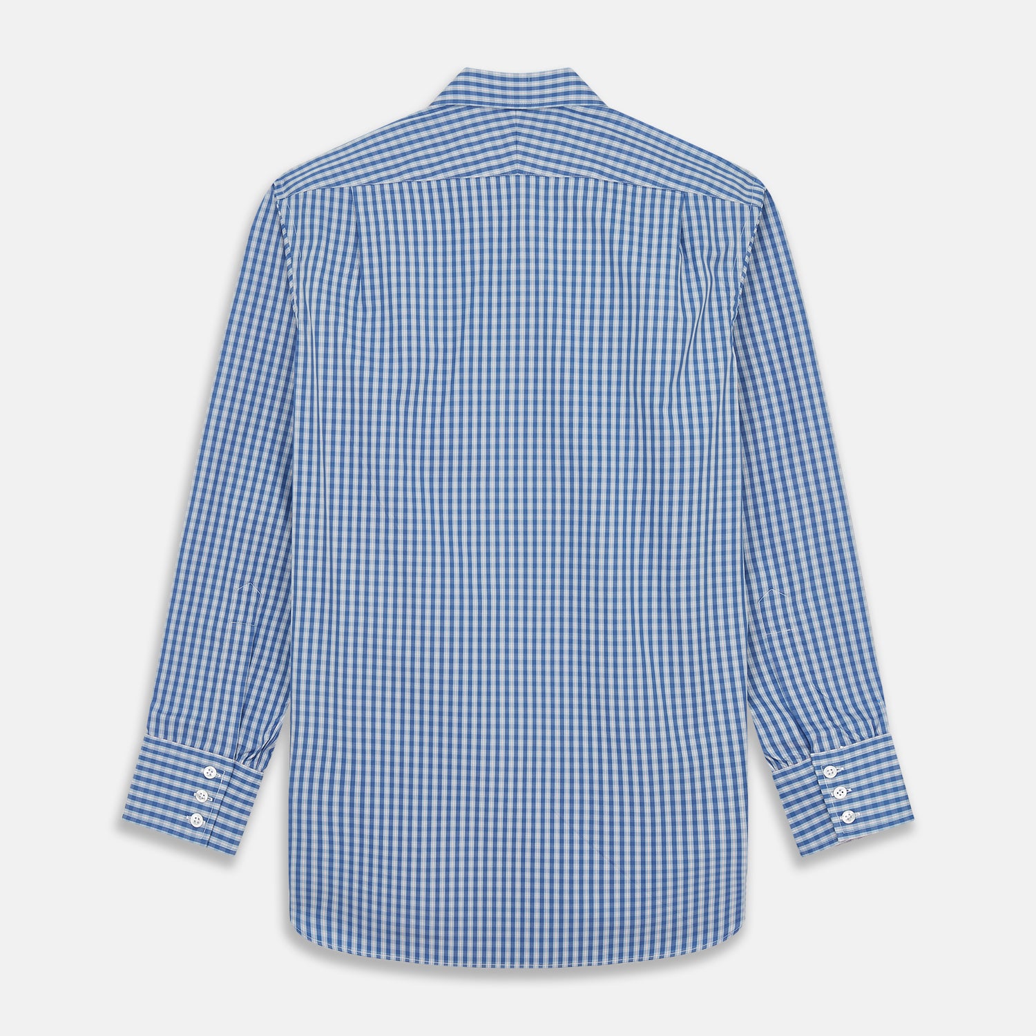 View 5 of product Navy Multi Check Cotton Regular Fit Mayfair Shirt