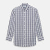 Navy Plaid Check Mayfair Shirt