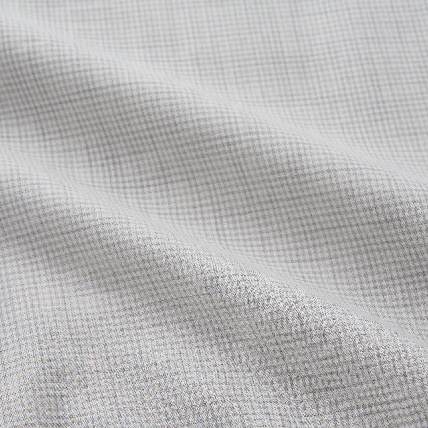 View 2 of product Grey Fine Check Cotton Blend Weekend Fit Suffolk Shirt