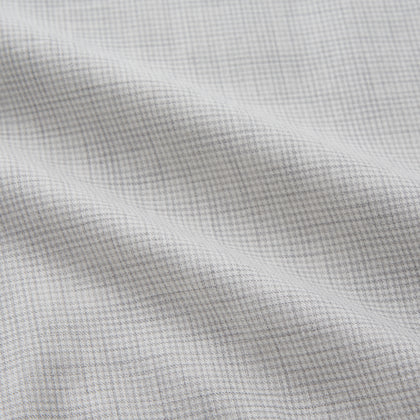 Grey Fine Check Cotton Blend Weekend Fit Suffolk Shirt Image 1