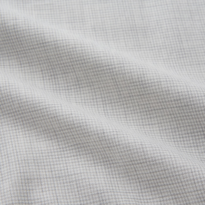 Grey Fine Check Cotton Blend Weekend Fit Suffolk Shirt Image 1