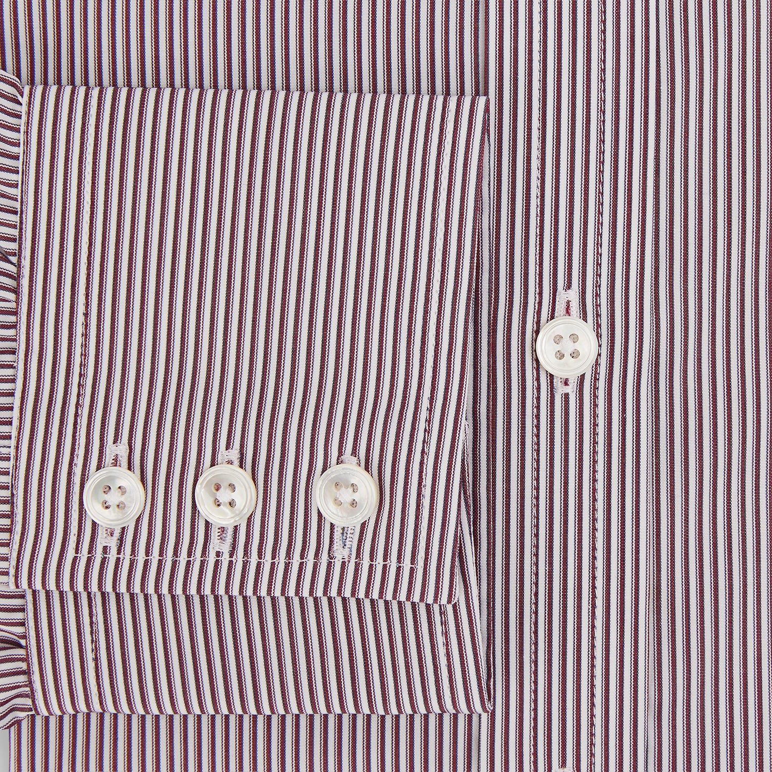 View 4 of product Burgundy Shadow Stripe Mayfair Shirt
