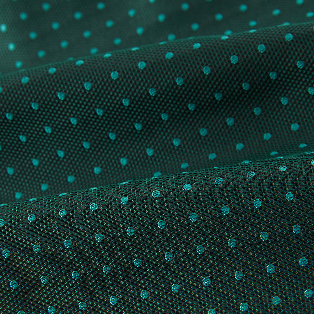 Blue and Forest Green Micro Dot Silk Cravat