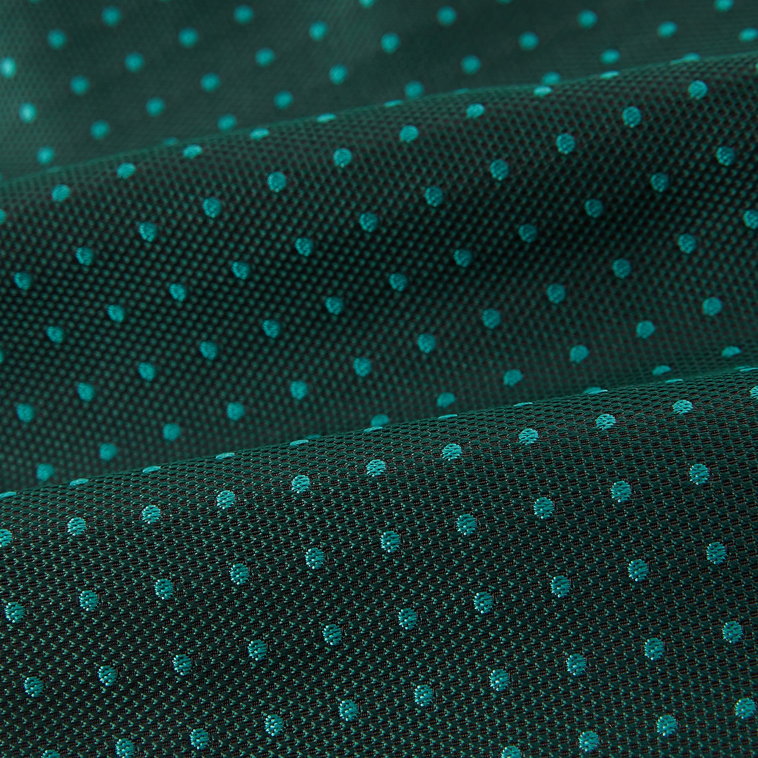View 4 of product Blue and Forest Green Micro Dot Silk Cravat