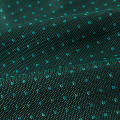 Blue and Forest Green Micro Dot Silk Cravat Image 3
