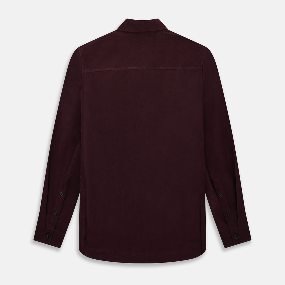 Burgundy Corduroy Hampstead Overshirt