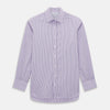 View 1 of product Lilac Ticking Stripe Mayfair Shirt