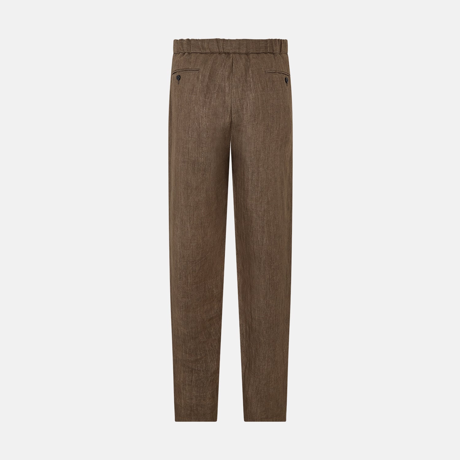 View 3 of product Pine Cone Linen Herringbone Miles Trousers