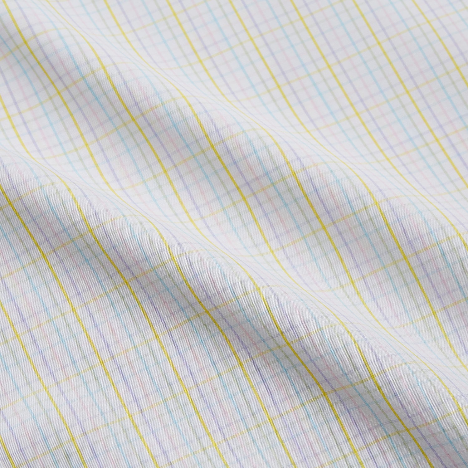 View 4 of product Yellow Multi Check Cotton Regular Fit Mayfair Shirt