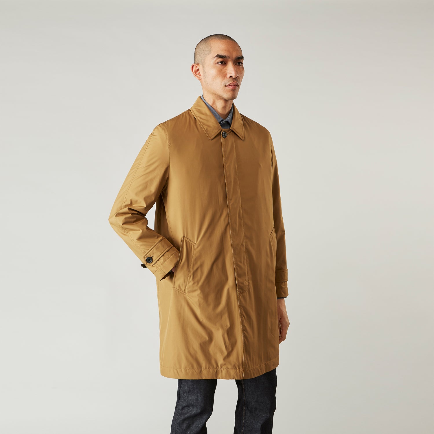 View 1 of product Camel Quintern Sealup Raincoat with Detachable Liner