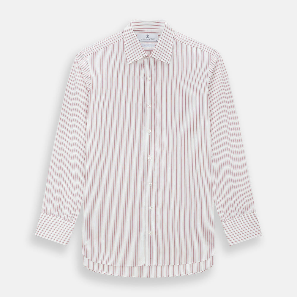 Red Multi Ticking Stripe Mayfair Shirt