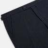 View 2 of product Navy Linen Blend Henry Trousers