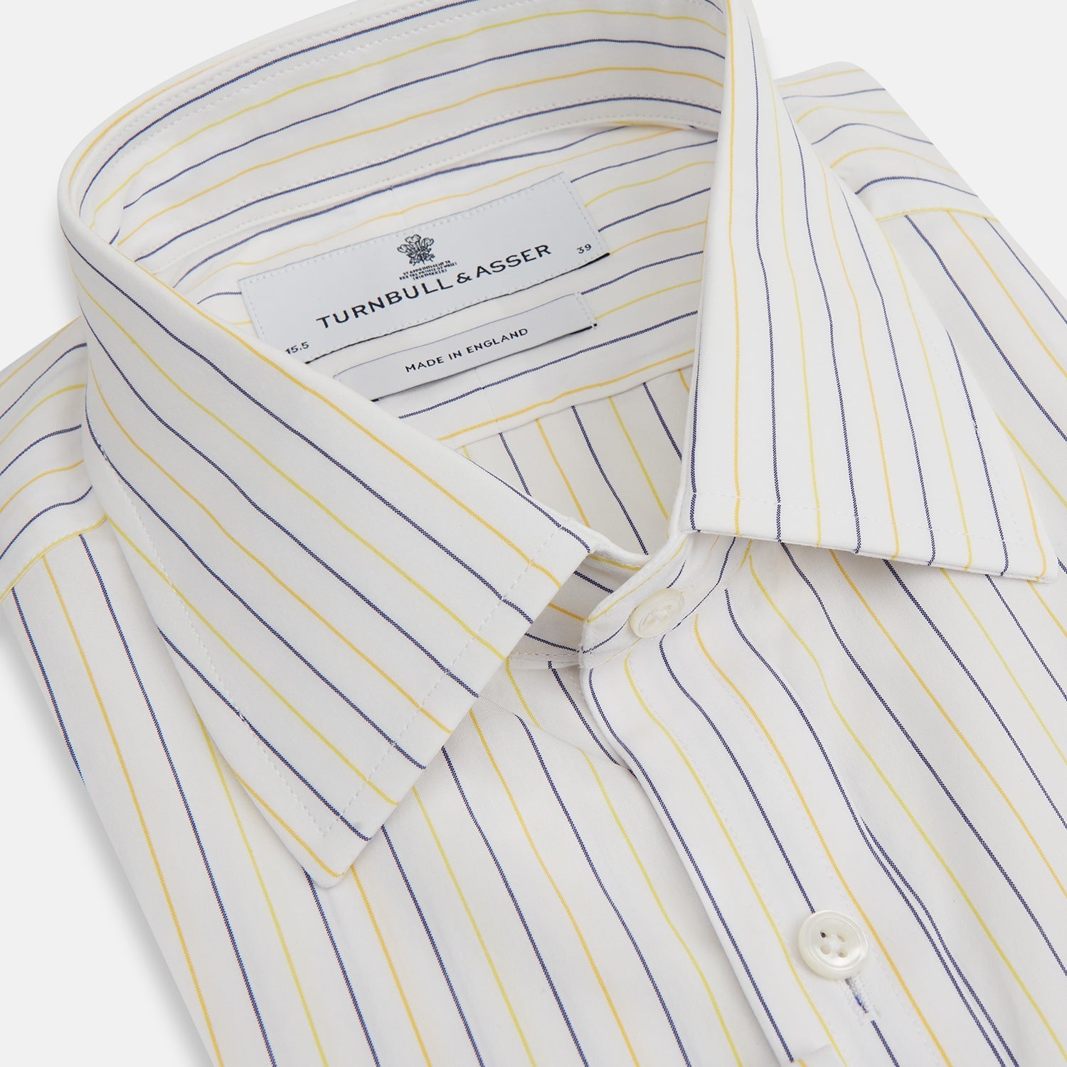 View 2 of product Yellow Double Pinstripe Mayfair Shirt