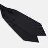 View 3 of product Green Micro Dot and Navy Silk Cravat