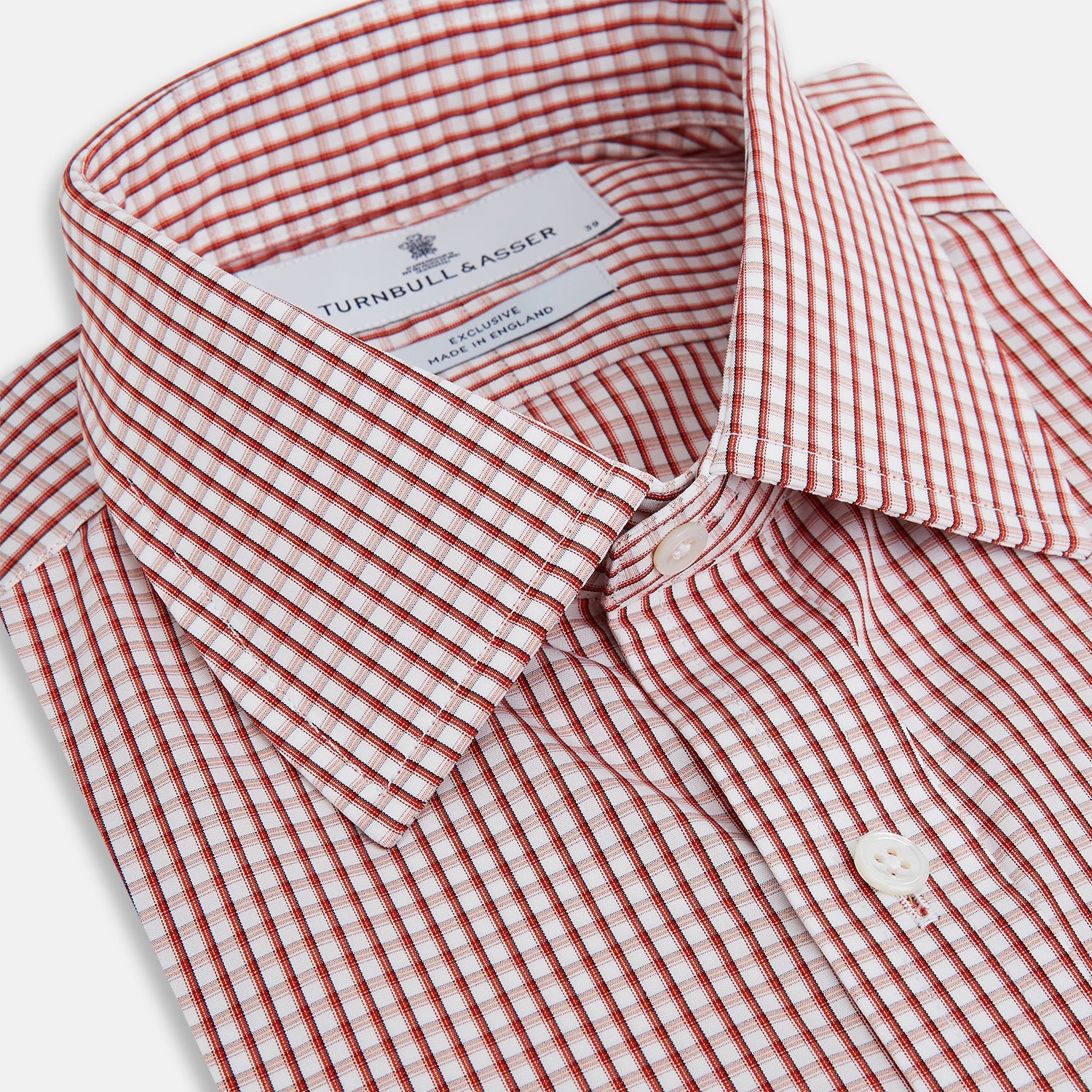 View 2 of product Red Micro Shadow Check Mayfair Shirt