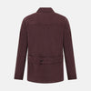 View 3 of product Burgundy Kingston Corduroy Caban Jacket