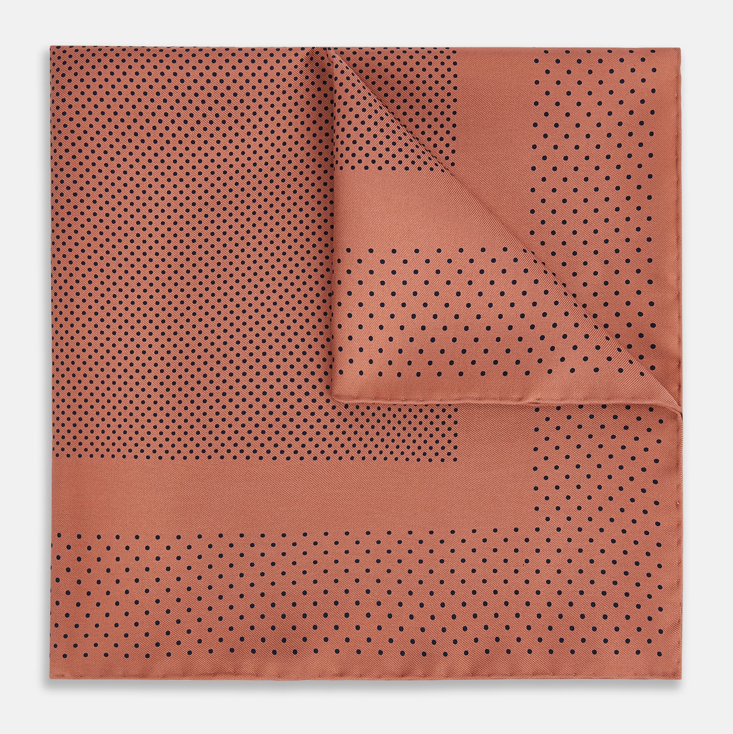View 1 of product Blush Dot Silk Pocket Square