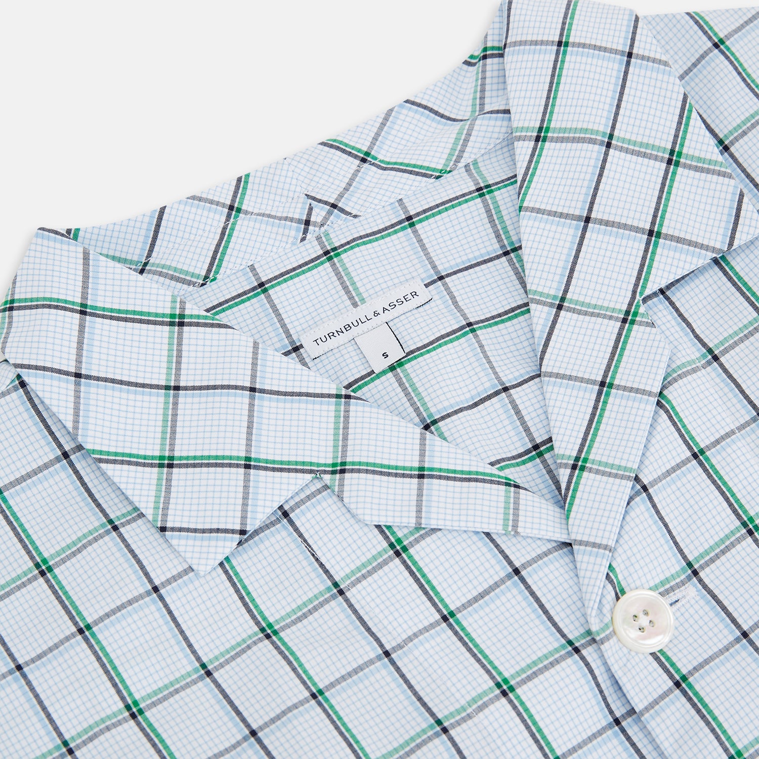 View 2 of product Green and Blue Check Pyjama Shirt