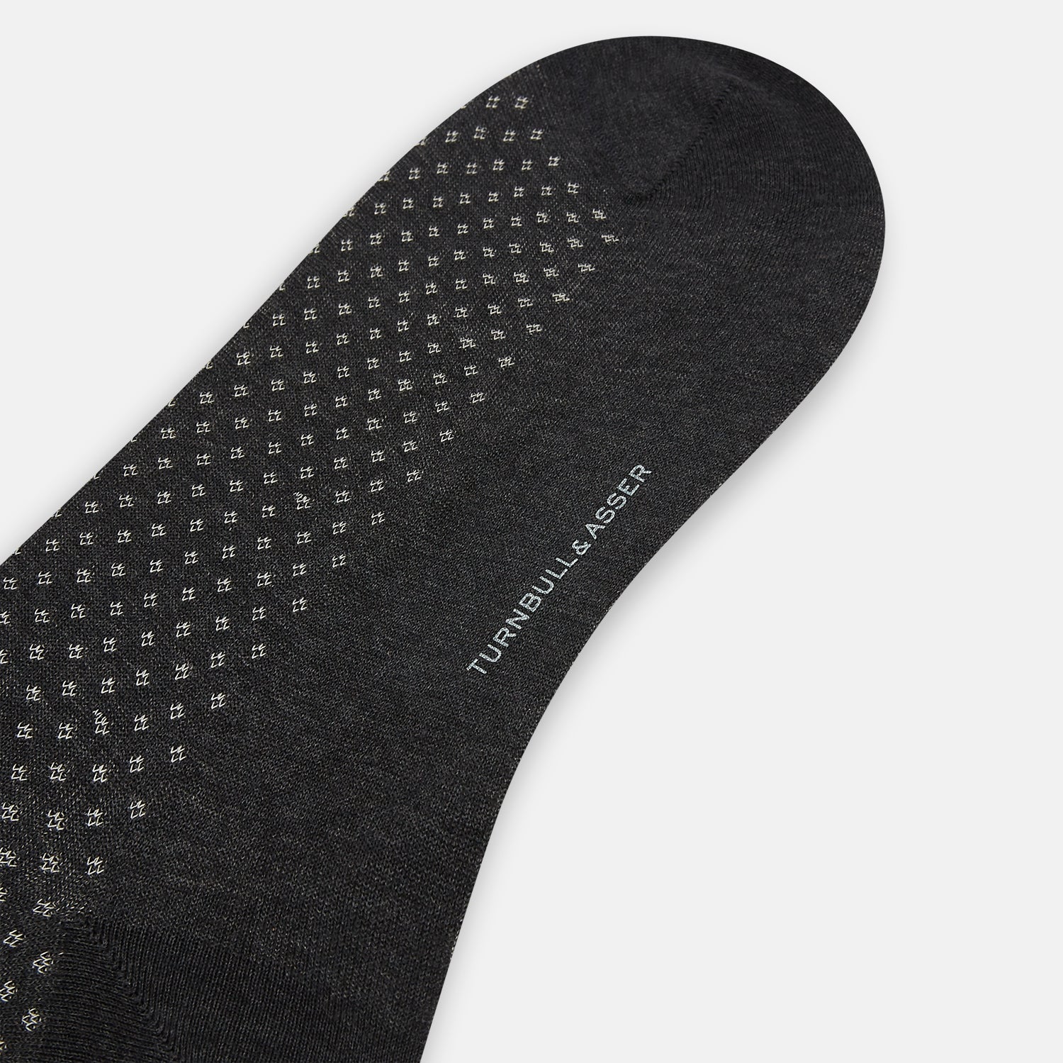 View 3 of product Grey Motif Mid-Length Socks