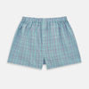 View 4 of product Pale Blue And Green  Multi Check Godfrey Boxer Shorts