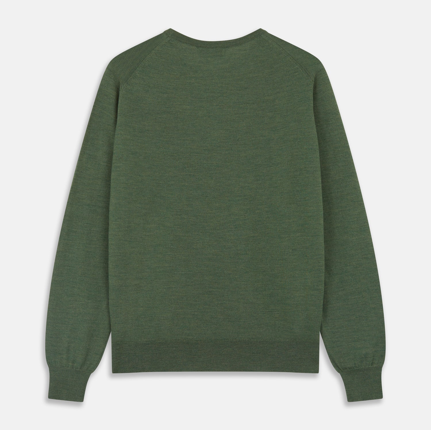 View 5 of product Bottle Green Merino Kingston Crew Neck Jumper