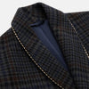 View 3 of product Charcoal Grey Check Wool Pierce Gown