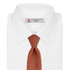 View 2 of product The Great Gatsby Orange Printed Silk Tie