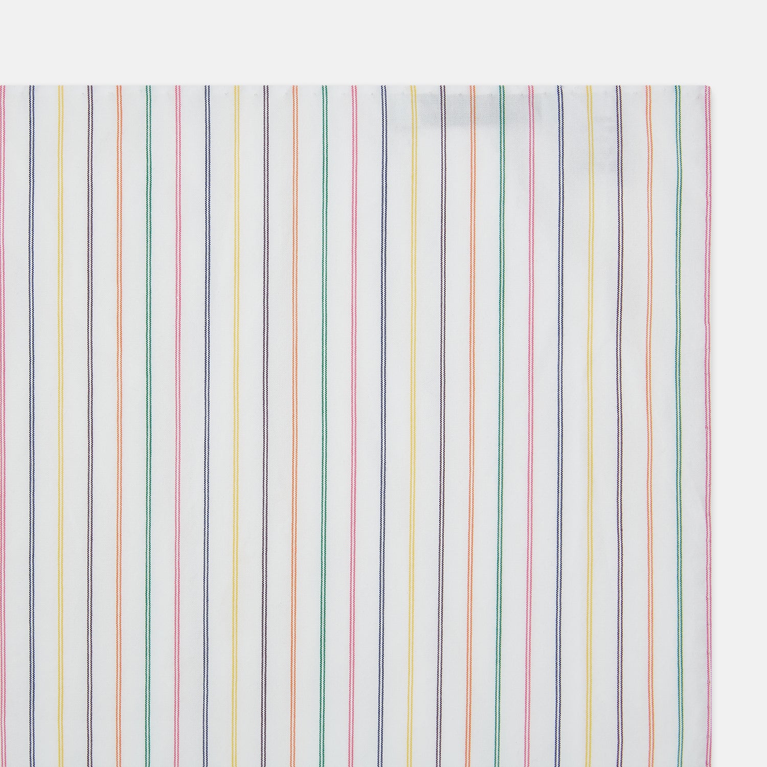 View 2 of product Rainbow Double Pinstripe Hand-Rolled Handkerchief