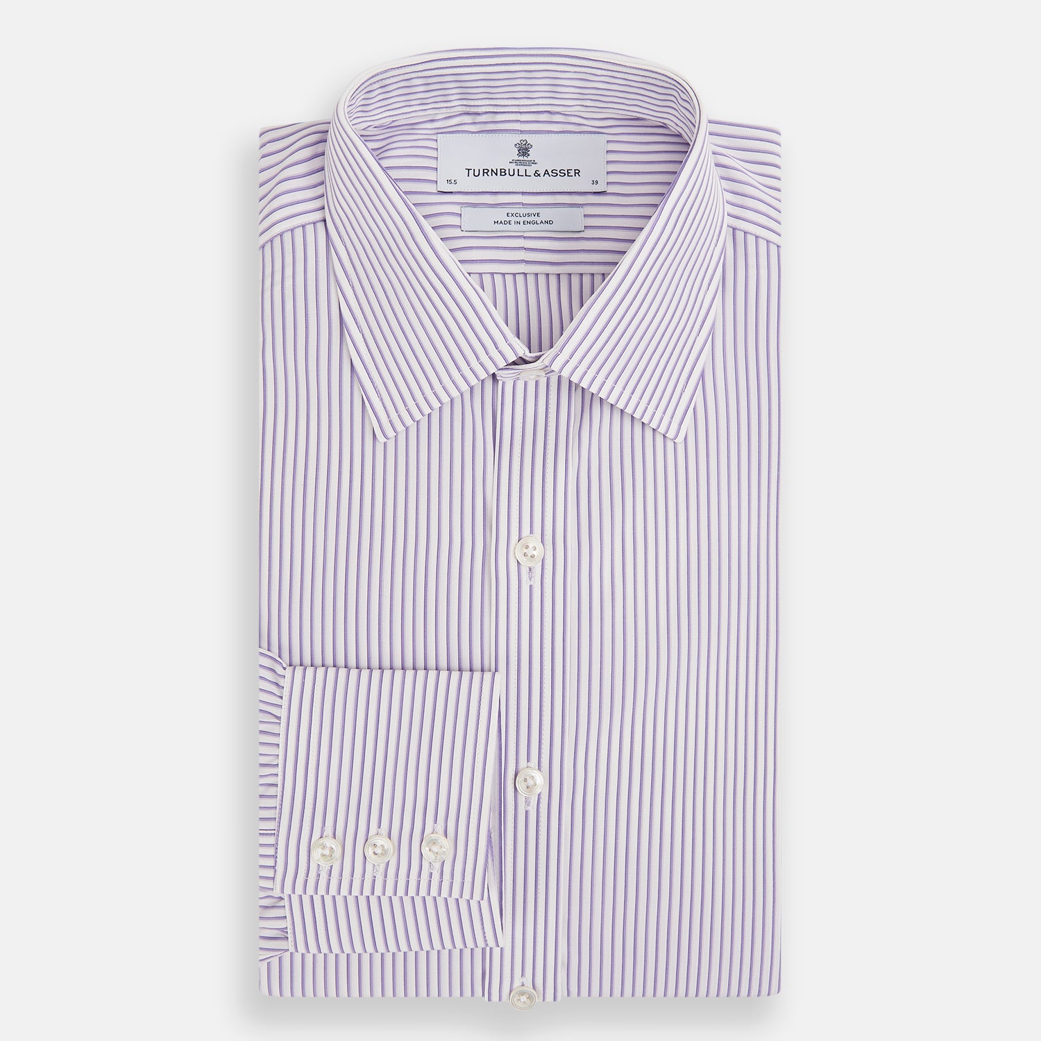 View 5 of product Purple Shadow Stripe Mayfair Shirt