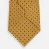 View 3 of product Navy and Yellow Micro Dot Silk Tie