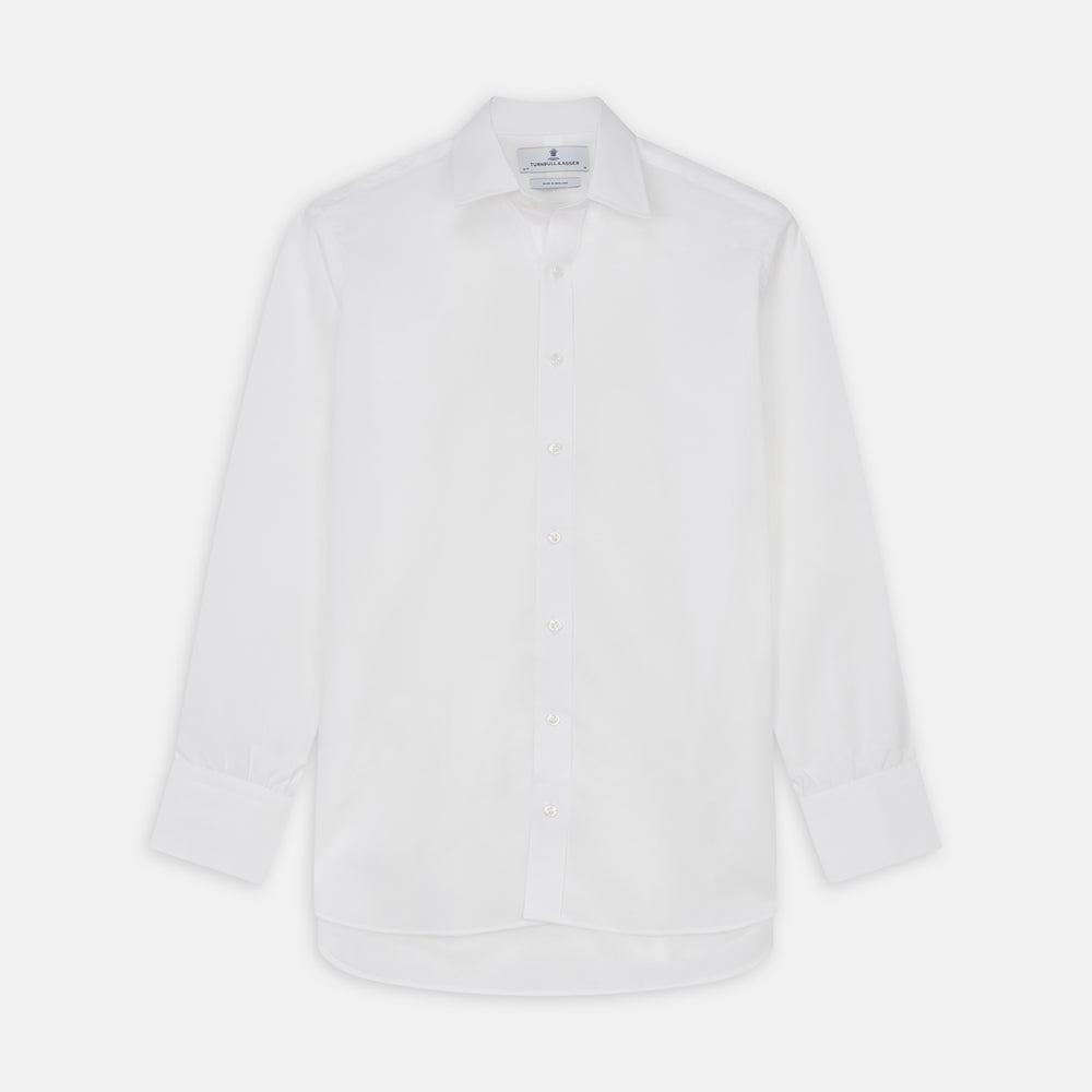 White Cotton Voile Regular Fit Mayfair Shirt